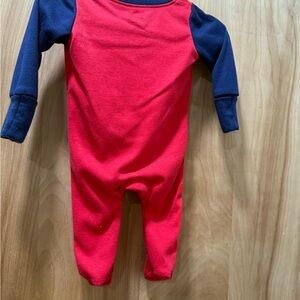 Under Armour Red and Navy Kids Footie